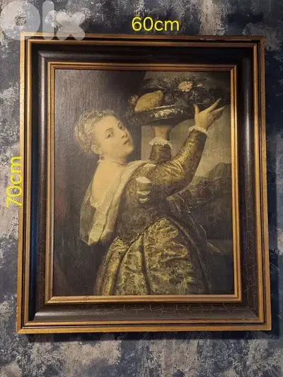 european oil painting on wood