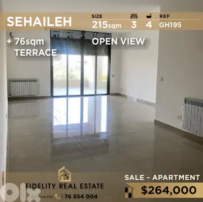 Apartment for sale in Sheaileh GH195 شقة للبيع في سهيلة