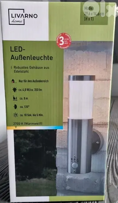 livarno home outdoor sensor led light