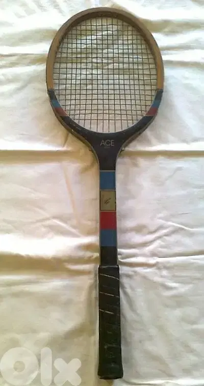 Vintage wooden tennis racket - Not Negotiable