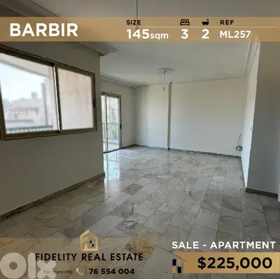 Apartment for sale in Barbir ML257 شقة غير مفروشة للبيع في البربير