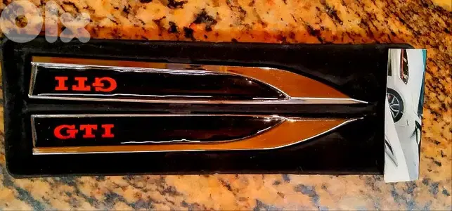 VW Golf GTI Logo Fender Side Emblem Badge
