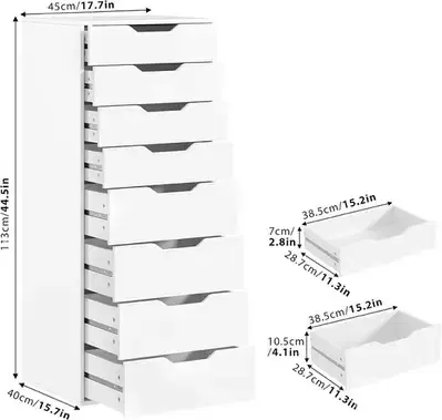 tall white dresser