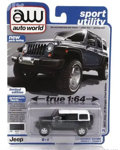 Auto world 2017 Wrangler Chief edition diecast car model 1;64