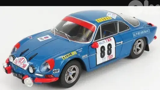 Alpine A110 1600RS (Rally Portugal 1971) diecast car model 1;18