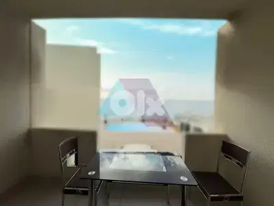 1 bedroom Chalet+pool+open sea view 4Sale in Halat - شاليه في حالات