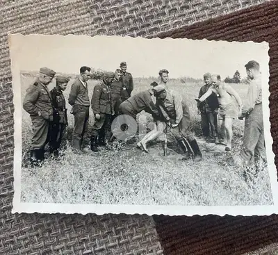 صورة اصلية جنود باللباس الناري اثناء  الحرب العالميةالثانية Nazi photo