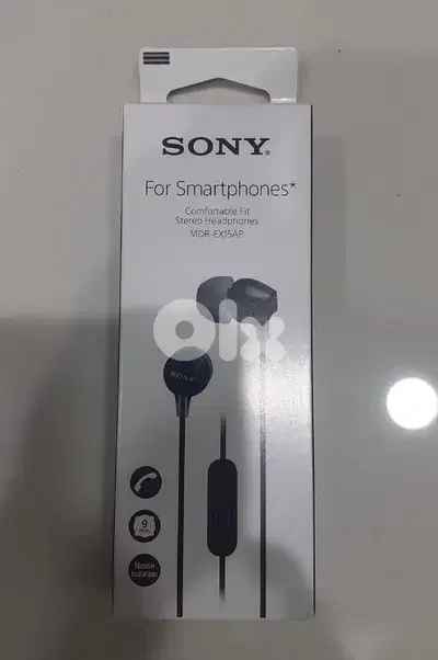 Sony Stereo Headphones MDR-EX15AP Black
