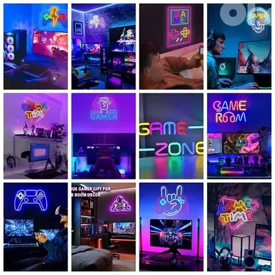 Gaming LED Wall Neon Signs For Gaming Decor starting 25$