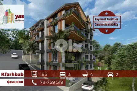 Kfarhbab 195m2 | Garden Availability | Payt Facilities | View | JH