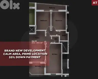under construction apartment- comfortable home- Amioun  REF#AT130144