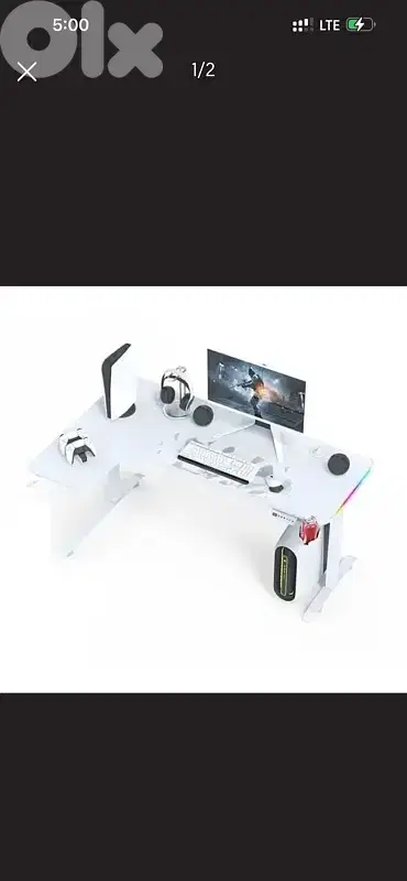 Electric Adjustable L-Shape Corner Desk 160cm