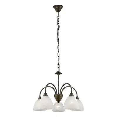 EGLO Dionis Alabaster Glass Chandelier