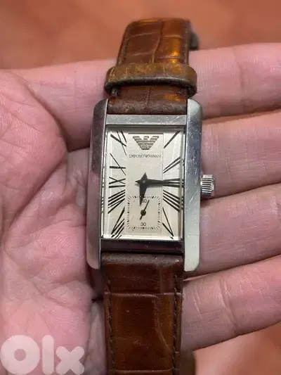 Authentic Emporio Armani AR-0155 Quartz Watch - Classic Dress Style