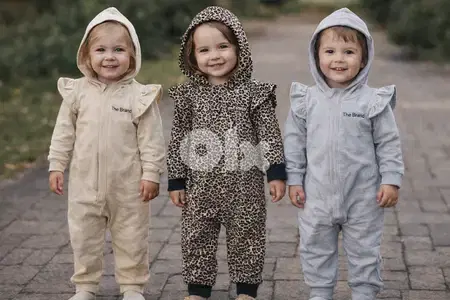 One-Piece Babies' Hooded Jumpsuit