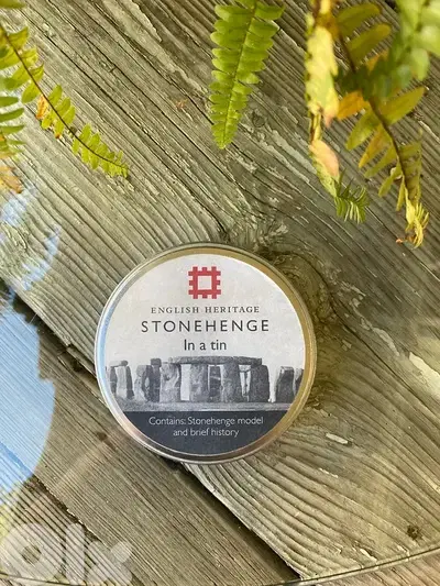 English Heritage Stonehenge Model in a Tin