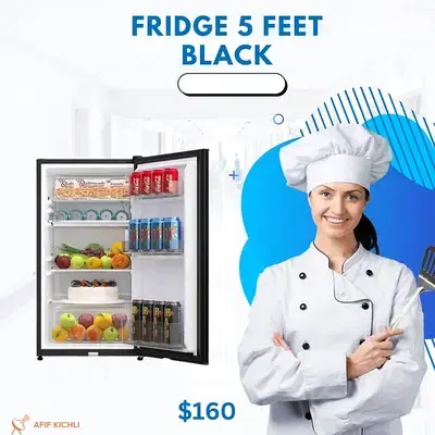 Refrigerator 5 Feet White/Silver كفالة شركة
