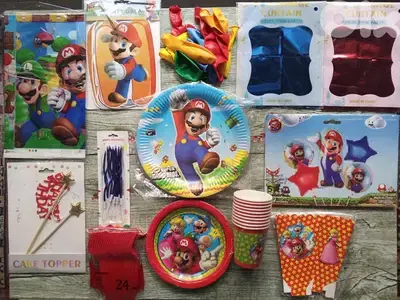 Mario birthday decoration