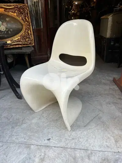 vintage antique 1970’s verner panton single chairs