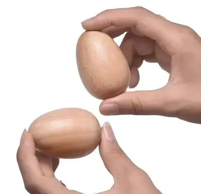 wood egg shaker