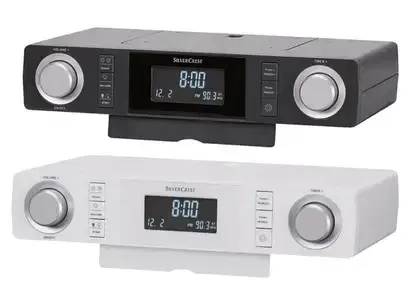 Silvercrest SKR 800 B2 kitchen radio in white and black. / 4$delivery