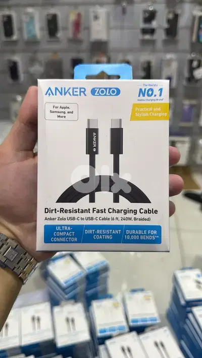 Anker zolo usb-c to usb-c cable black