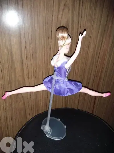 JEWEL SKATING Barbie Mattel98 great doll similar dress+Ballerina shoes