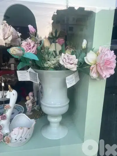 murano opaline glass vase 1960s