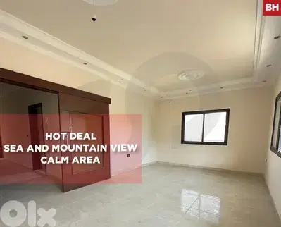 145 SQM, with Sea & Mountain View,  Calm Area, ghazieh REF#BH131269