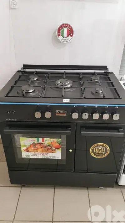 Gas Cooker BOMANN 90cm Black فرن غاز بومان لون أسود