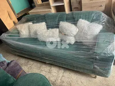 طقم كنبايات مودرن خشب شوح اسفنج إكسترا قماش تركي