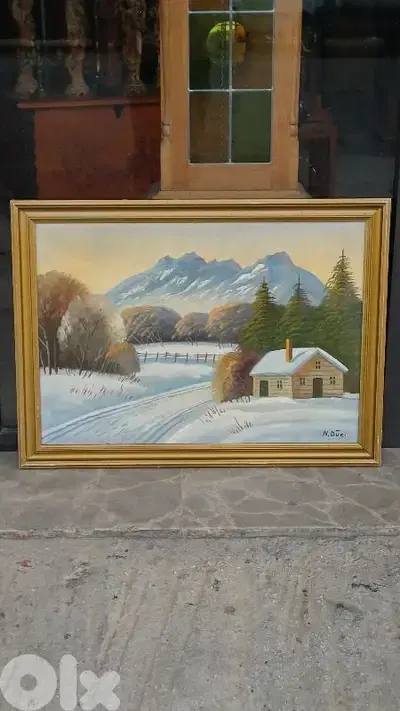 لوحة رسم زيتي اوروبية