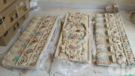 Set of 3 Decorative Architectural Relief Panels