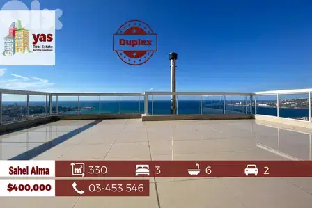 Sahel Alma 330m2 Duplex | 40m2 Terrace | Panoramic View | OH |