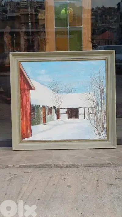 لوحة رسم زيتي اوروبية
