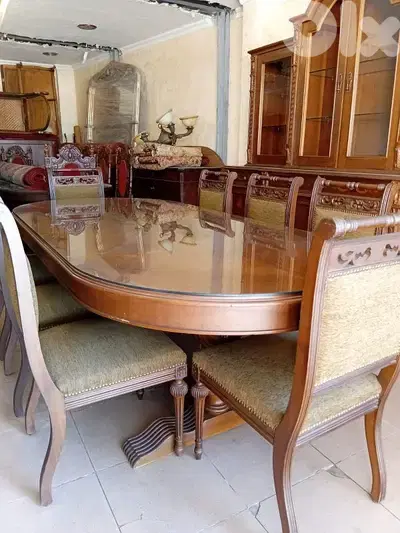اوضة سفرة خشب زان ولاتي كلا قديمة