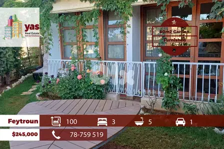 Feytroun/Satellity 100m2 | 80m2 Garden | Furnished | Barely Used | DA