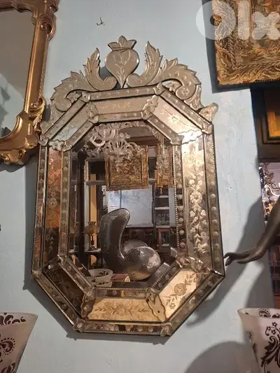 mirror venitien Murano vintage Italy original