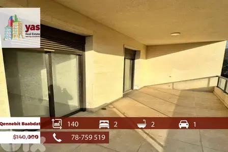 Qennebit Baabdat 140m2 | Brand New | Modern | Prime Location | JM