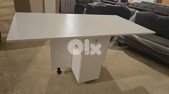 طاولة سفرة شغل توصاية بتتكبر وبتتصغر مع جارور ودرفة