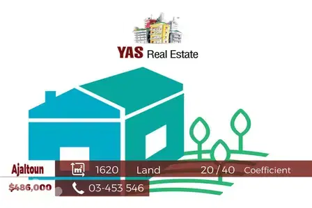 Ajaltoun 1620m2 | Private Area | Land | 20/40 | Mountain View | WA |