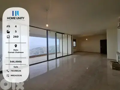 luxurious apartment with sea view for sale in Cornet Chahwan, Metn luxurious apartment with sea view for sale in Cornet Chahwan, Metn