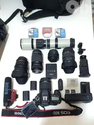 Canon D80 & 6 lenses