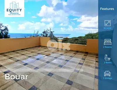 90 SQM Apartment With Terrace For Sale In Bouar شقة للبيع #HS14899