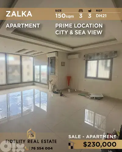 Apartment for sale in Zalka DH21 شقة  للبيع في زلقا