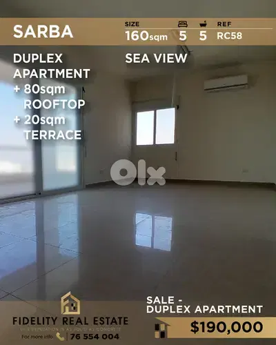 Apartment for sale in Sarba RC58 شقة للبيع في صربا