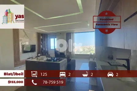 Blat/Jbeil 125m2 | Furnished | Panoramic View | Calm Street | ABA