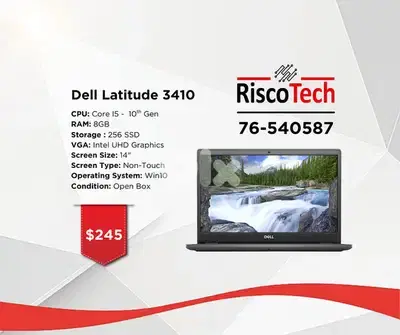 Dell Latitude 3410 14” Core i5-10TH – RAM 8GB – SSD 256GB - لابتوب