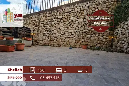 Sheileh 150m2 | 120m2 Terrace | Well Lighted | Quiet Street | TO/KS