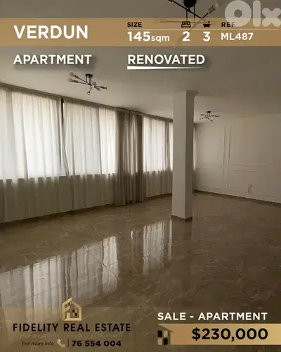 Apartment for sale in verdun ML487 شقة  للبيع في فردان